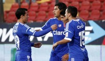 Los azules celebraron en el Germán Becker.