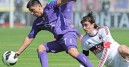 Pizarro anotó de penal el empate de la Fiore ante el Milán.