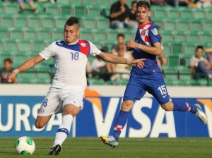 El Nico Castillo anotó un golazo para abrir la cuenta. Chile le ganó a Croacia y se metió en cuartos de final del Mundial Sub 20.