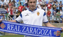 El jugador chileno ya está entretando en Zaragoza.