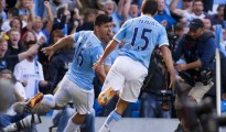 El Kun Agüero fue figuraza en la goleada ante el United.