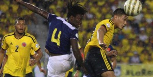Colombia le ganó por 1 a 0 a Ecuador y quedó a un punto de clasificar al Mundial.