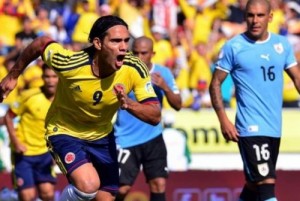 La mejor versión del seleccionado colombiano fue contra los "charrúas".