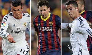 Bale, Messi y Ronaldo compiten por el Balón de Oro 2013