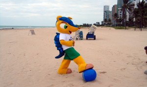 'Fuleco' es la mascota oficial de Brasil 2014 y está inpirado en la fauna carioca.