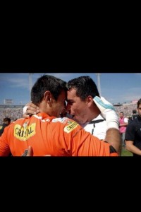 Justo Villar subió esta foto en reconocimiento de Esteban Paredes, goleador del campeonato.