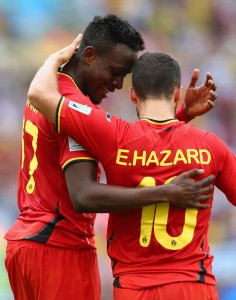 Hazard y Origi, los autores de la conquista de Bélgica sobre el final del partido.