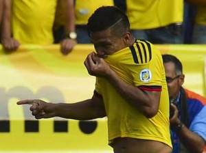 Teo Gutiérrez anotó el segundo gol de Colombia ante Grecia.