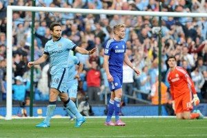 Frank Lampard decretó la igualdad entre Manchester City y Chelsea.
