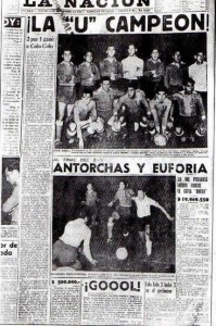 La prensa de la época destacó la final ganada por la U en 1959