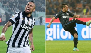 Arturo Vidal y Gary Medel dijeron presente en el duelo de Juventus e Inter de Milán.