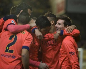 El tridente del Barça funcionó a la perfección. Anotaron Neymar y Suárez y Messi se convirtió en habilitador.