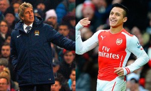 Pellegrini y Sánchez fueron protagonistas en la nueva Premier que el Chelsea conquistó. Foto: latercera.com