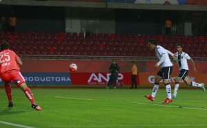 Esteban Paredes falló en la boca del arco.