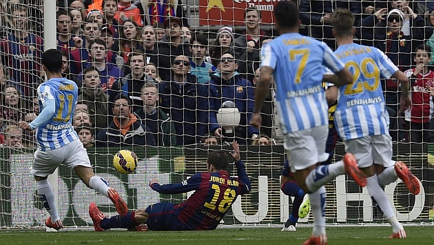 malaga gol barcelona