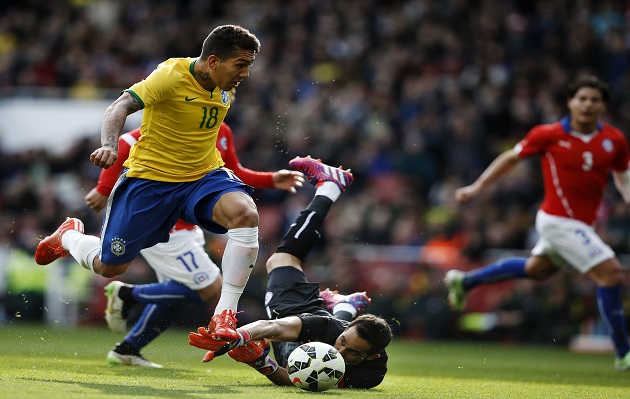 brasil gol chile