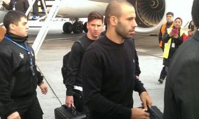 messi llegando