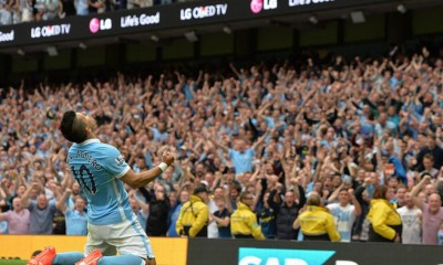 gol kun aguero manchester city