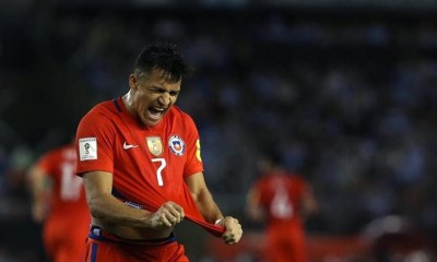 Alexis anotó su gol 37 con la selección chilena y alcanzó a Salas como máximo anotador con La Roja.