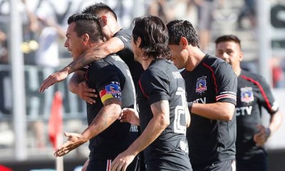 Esteban Paredes celebra su gol ante Universidad Católica.