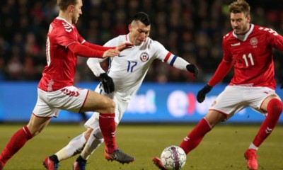 Chile empató como visita sin goles ante Dinamarca.