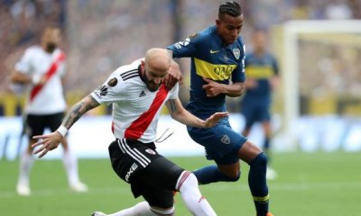 Boca River igualaron en el primer partido de la final de la Copa Libertadores. Ahora definirán todo en el Monumental.