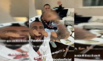 vidal colocolo festejo