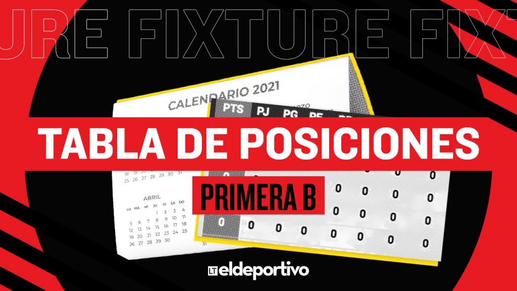 tabla de posiciones primera b