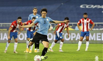 cavani penal gol uruguay paraguay