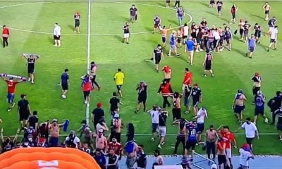 hinchas universidad de chile los de abajo invasion cancha