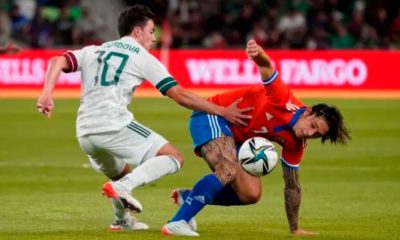 Joaquín Montecinos fue una de las figuras de Chile en el empate 2 a 2 ante México.