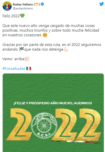 audax saludo ano nuevo