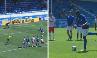 Jardel pateó un penal en Portugal de manera única: "La estatua"