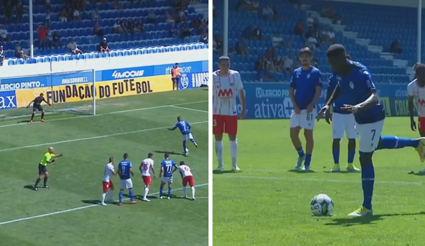 Jardel pateó un penal en Portugal de manera única: "La estatua"