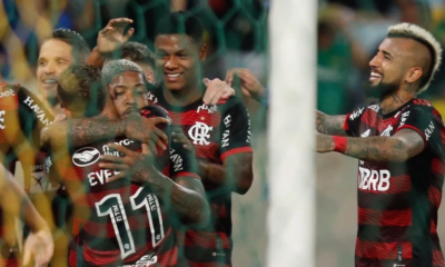 arturo vidal flamengo gol marinho