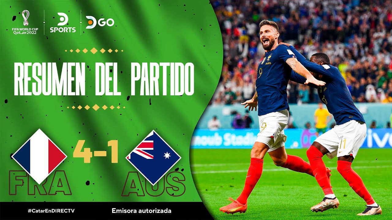 Video Resumen: Francia 4 - Australia 1
