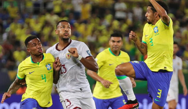 Venezuela rescata empate ante Brasil como visitante con