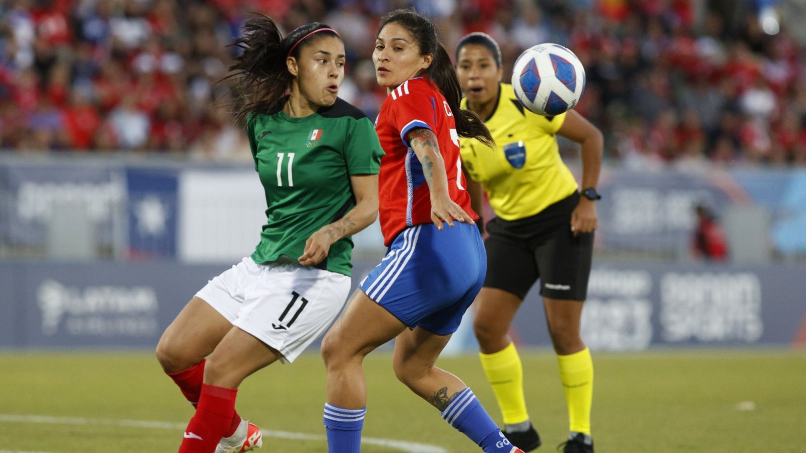 Chile femenina con la frente arriba consigue la Plata en los