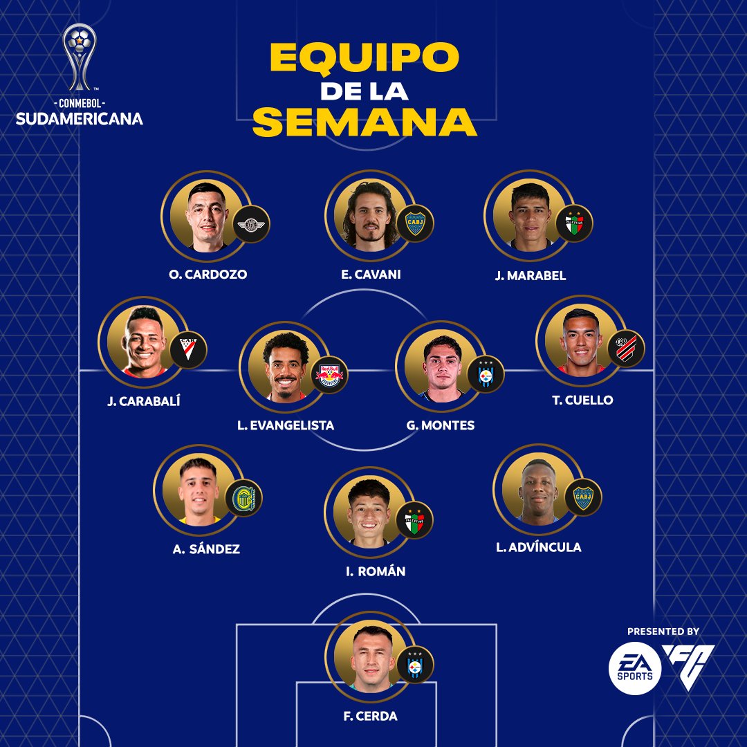 sudamericana equipo de la semana