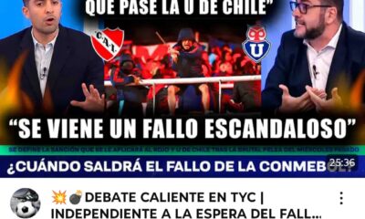 conmebol pelota al pie TyC universidad de chile independiente