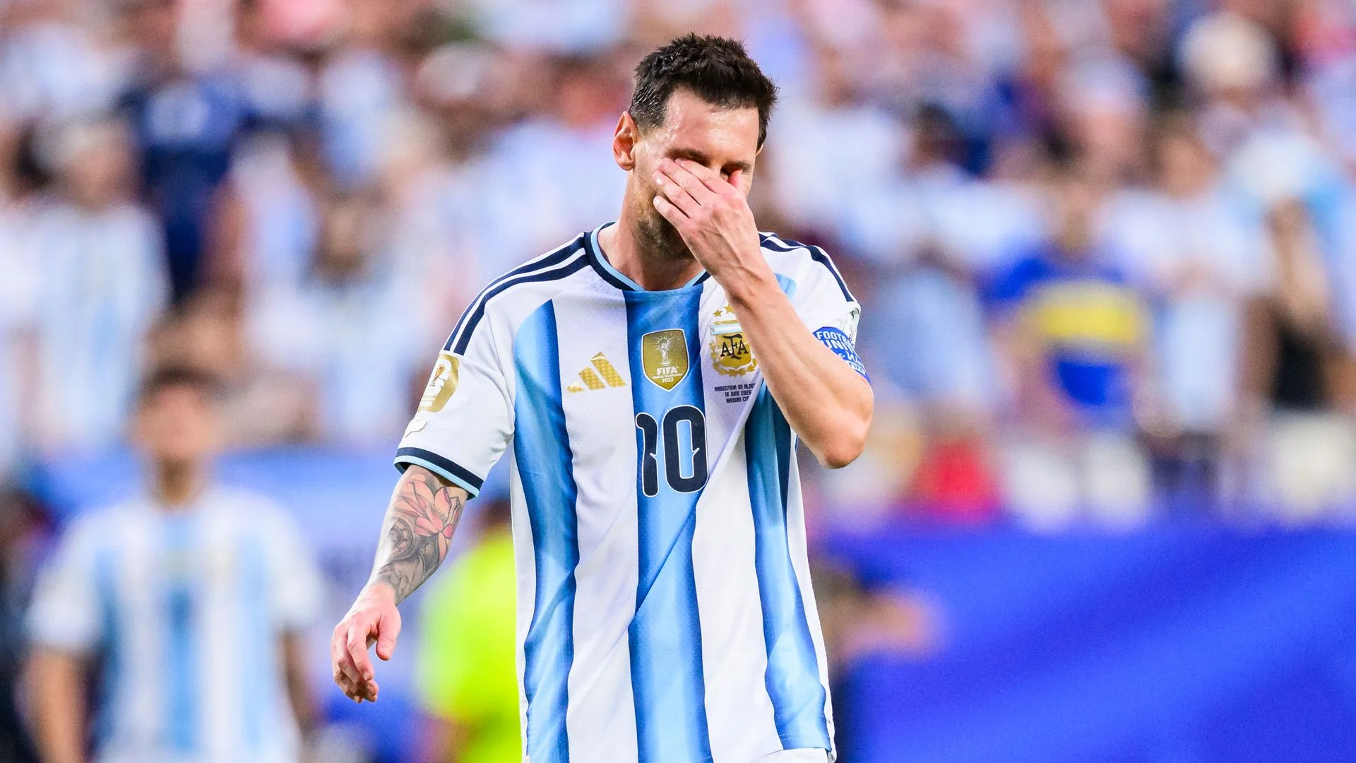 messi gol llanto