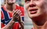 haalland llorando noruega