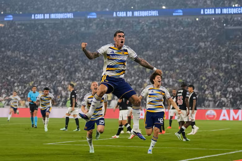 boca festejo gol